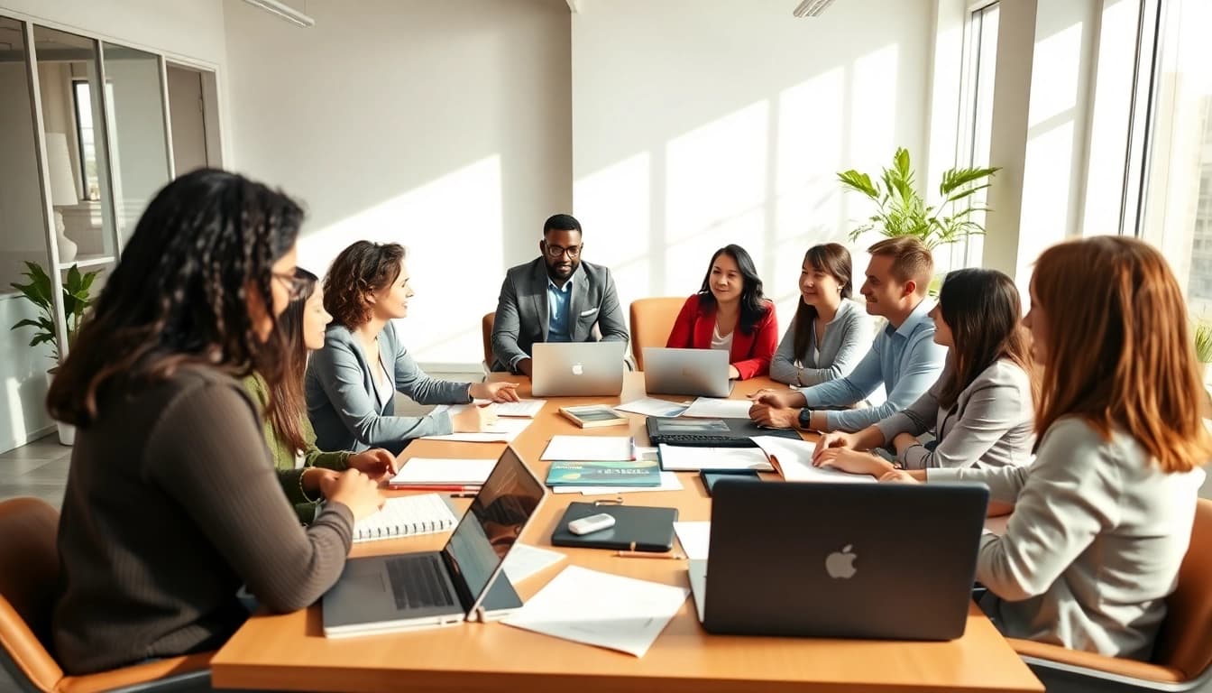 How to find my perfect career guidance in a collaborative office environment with diverse participants.