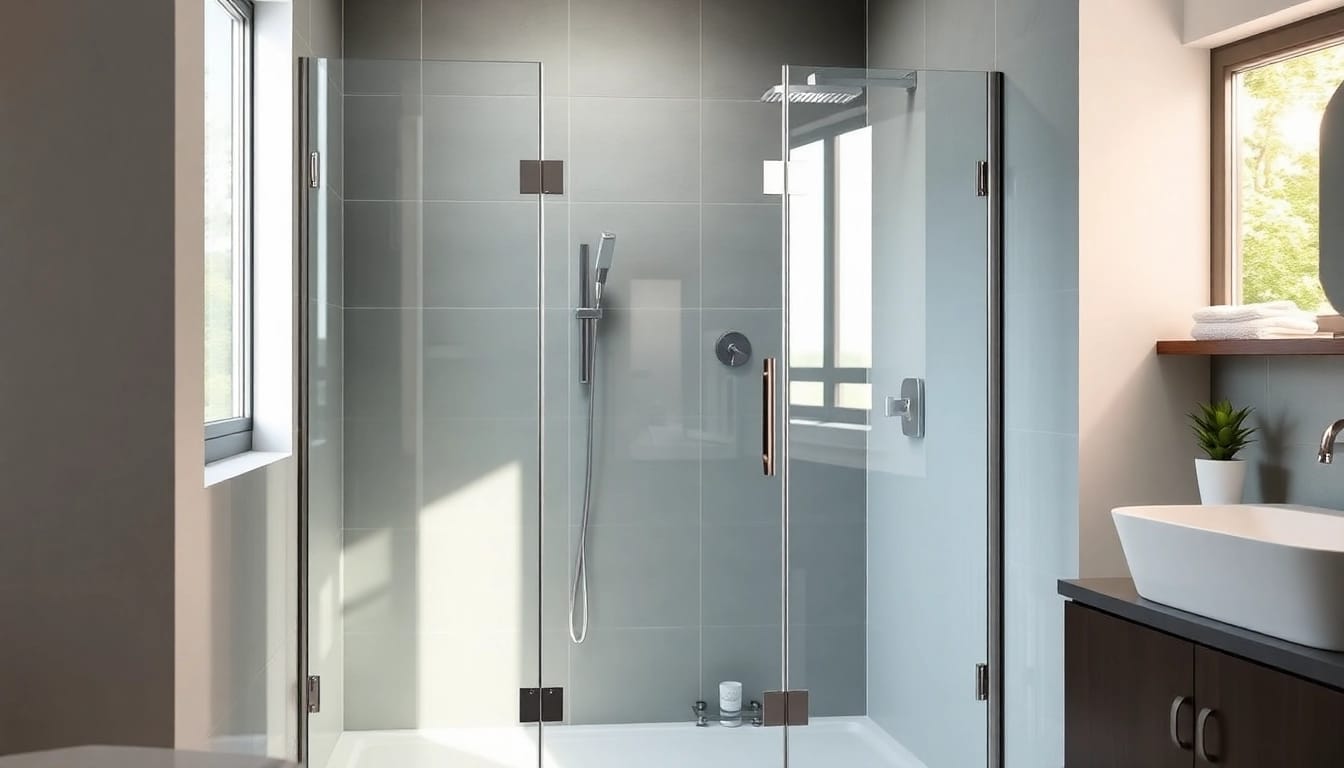 Erleben Sie die düschkabine 80x80 eckeinstieg in einem modernen Badezimmer mit eleganten Details.