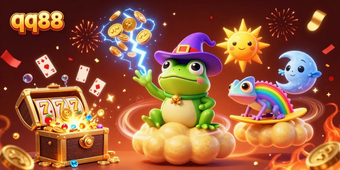 Join the thrilling world of qq88 with vibrant casino action and magical elements!