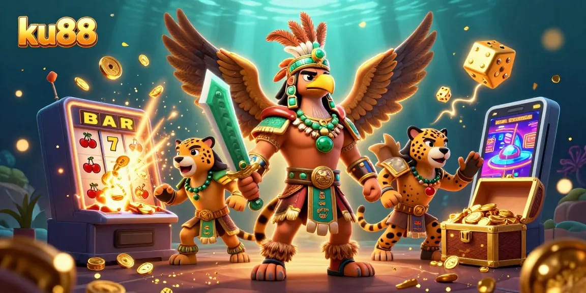 Experience thrilling wins at ku88 casino with vibrant slot games and dynamic characters.