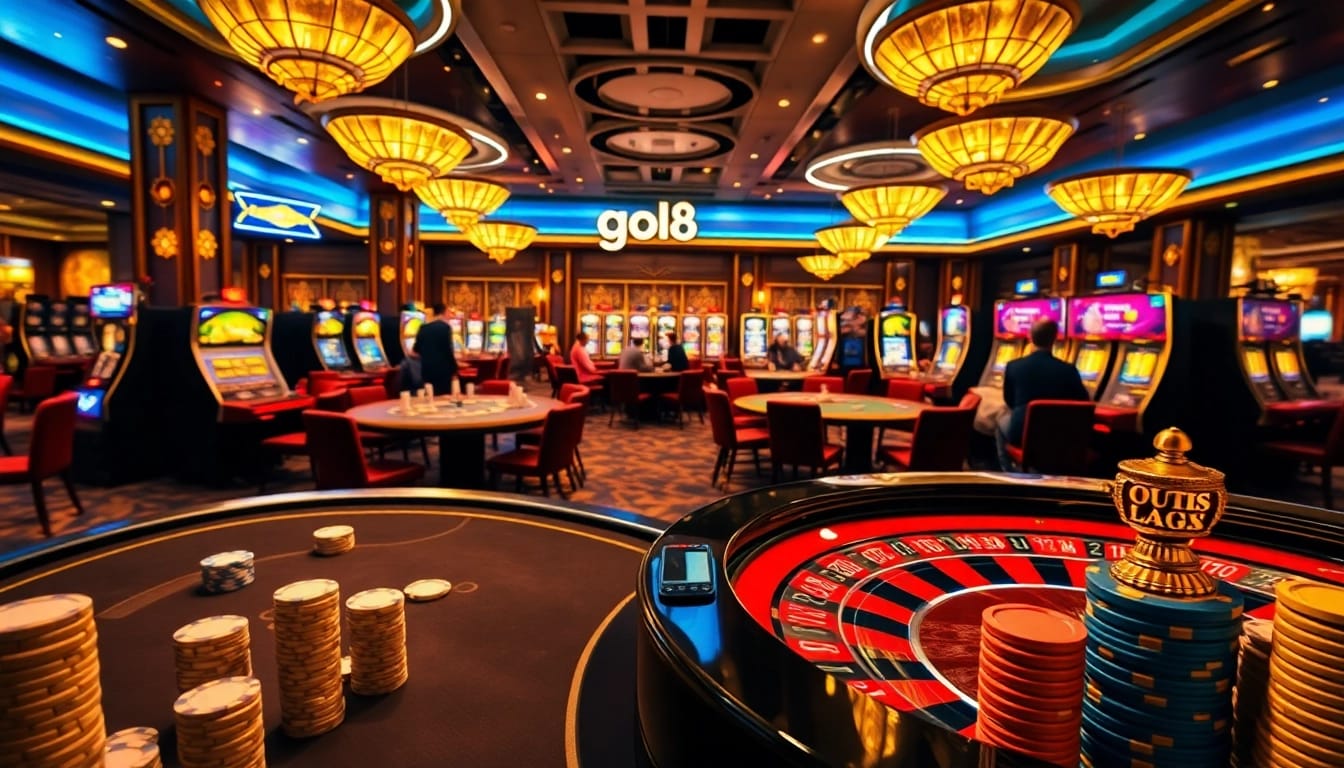 Experience the thrill of go8 gaming with luxurious tables, exciting card play, and vibrant casino atmosphere.