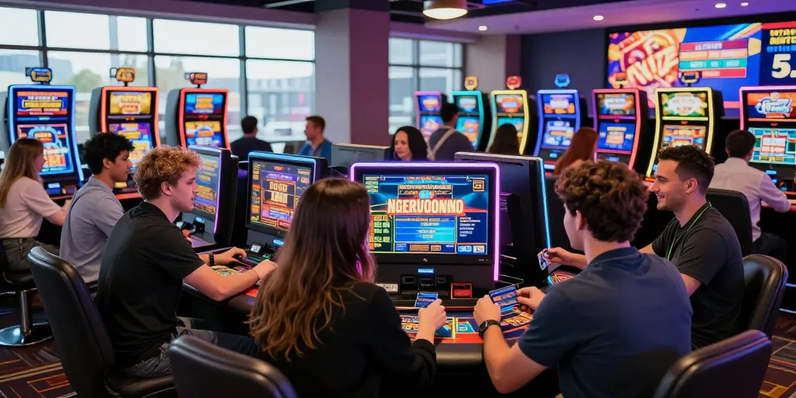Visit https://crownwoods.org.uk for exciting credit card casino gameplay, showcasing diverse players enjoying vibrant gaming experiences.