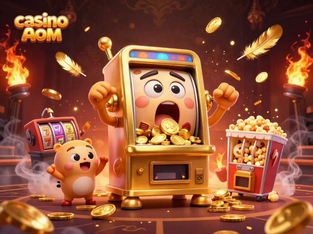 Giocatori alle slot con jackpot nei casino non ADM, festeggiamenti con monete d'oro