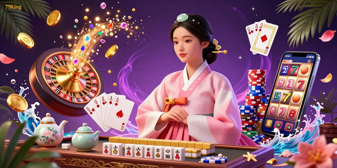 Experience thrilling gameplay with 79king at a vibrant casino scene featuring elegant characters and dazzling elements.