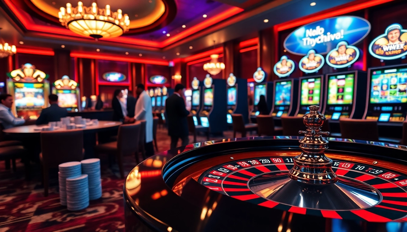 Experience the excitement of nhà cái tg88 with vibrant casino gaming tables and happy players.