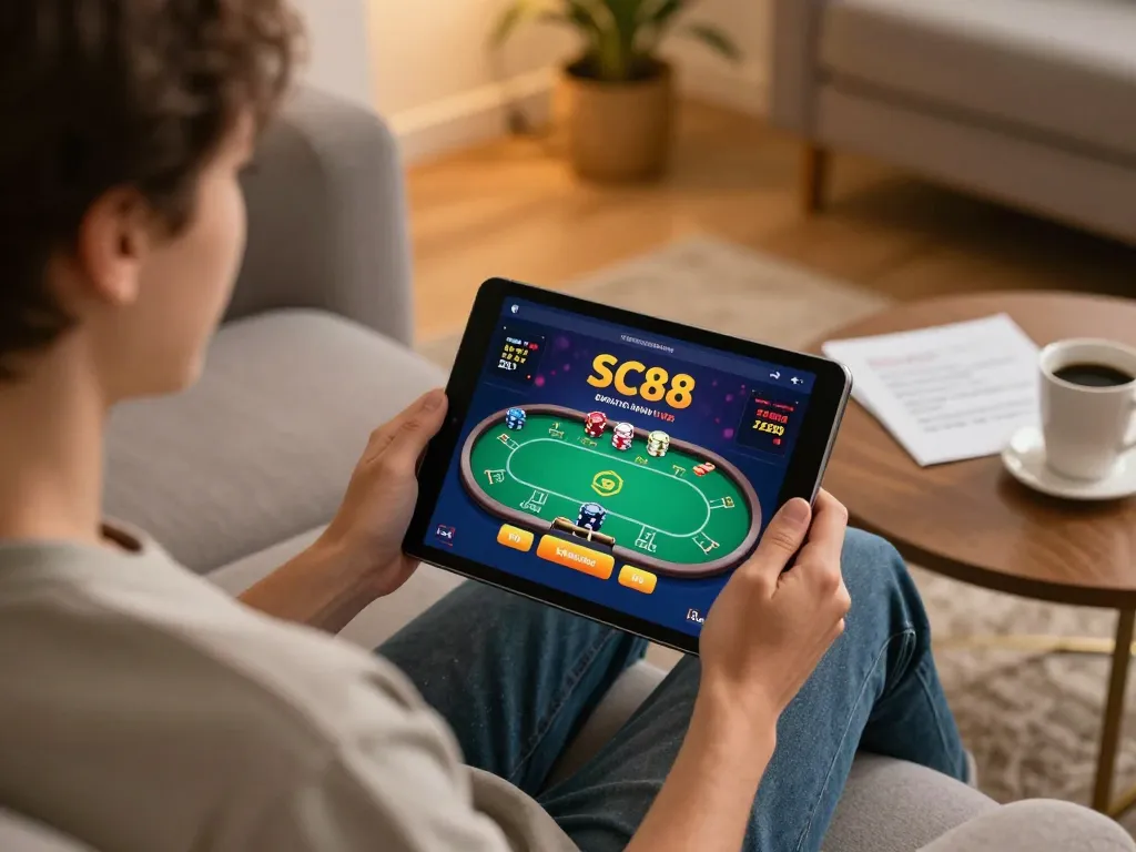 Engage with SC88 casino app on tablet while practicing responsible gaming strategies