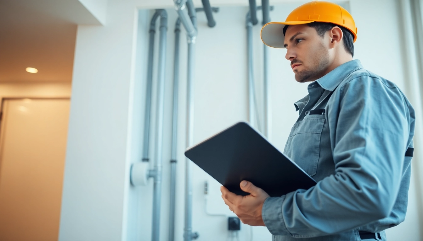Efficient whole house repiping services Tampa demonstrated by a professional plumber inspecting pipes.