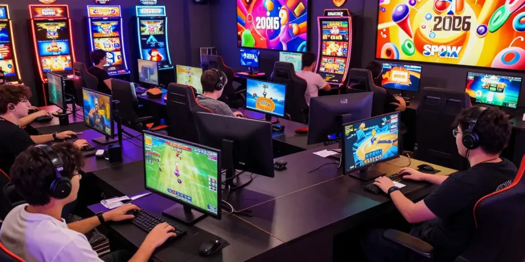 Online gaming excitement at https://red88.limited/ with players enjoying diverse betting experiences in a vibrant lounge.