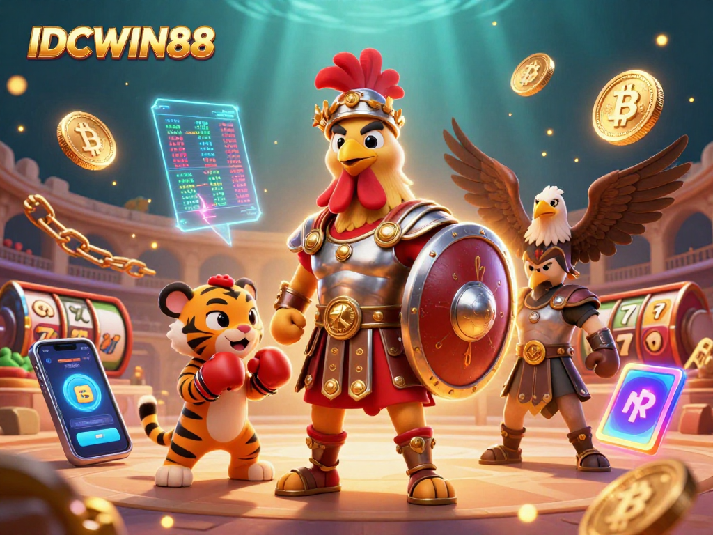 Engage with thrilling gameplay at IDCWIN88 featuring colorful characters and dynamic casino elements.