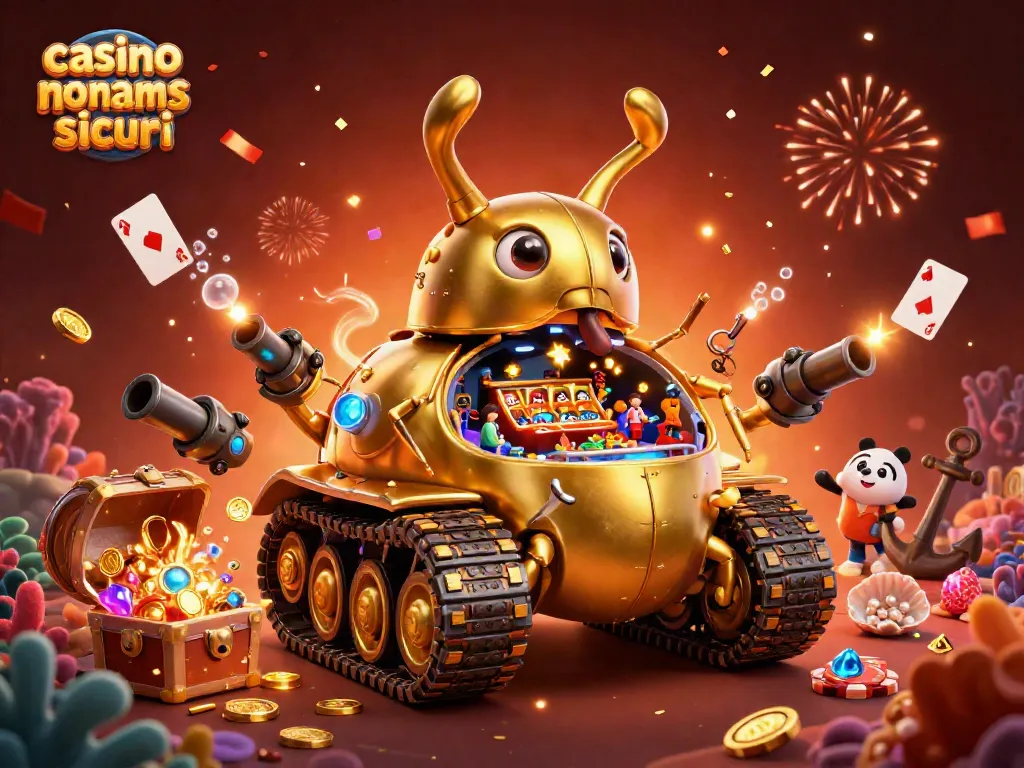 Scopri le emozionanti vincite nei casino non AAMS sicuri con questa illustrazione 3D dettagliata
