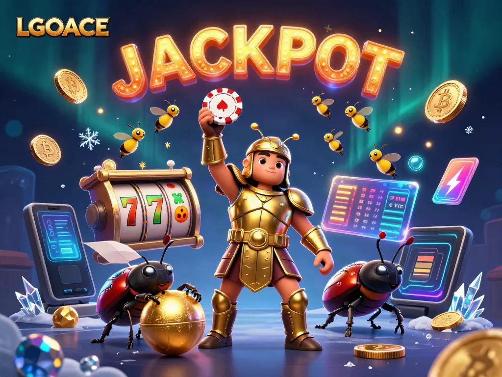 Experience the thrill of gaming with LGOACE featuring joyful beetles and jackpot elements!