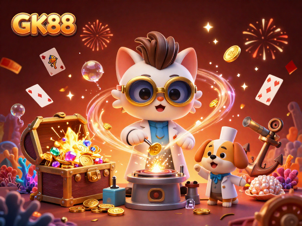 GK88 bettors engage in thrilling online games with gold and color, playing for big wins!
