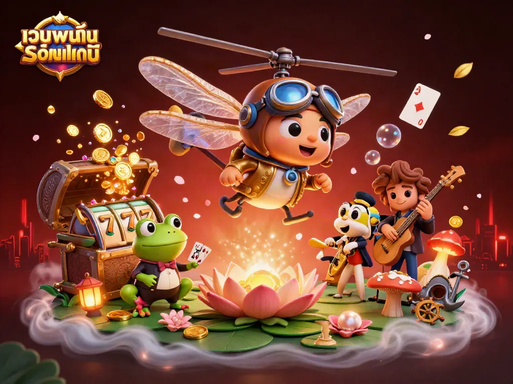 เล่นเกมคาสิโนที่ เว็บพนันออนไลน์ ด้วยภาพการ์ตูน 3D ที่ตื่นตาตื่นใจ
