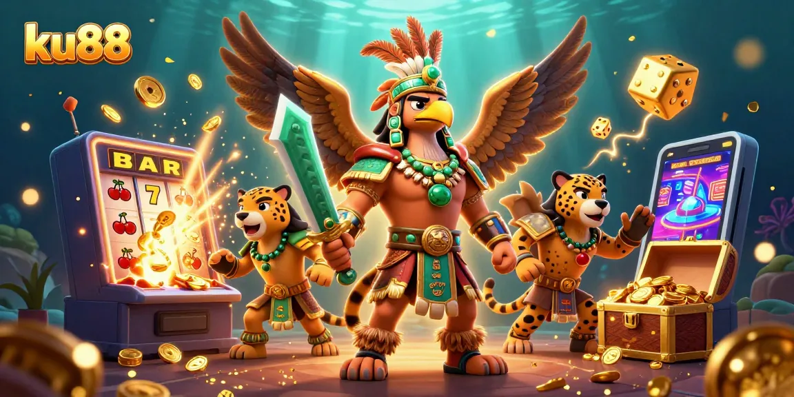 Experience thrilling wins at ku88 casino with vibrant slot games and dynamic characters.