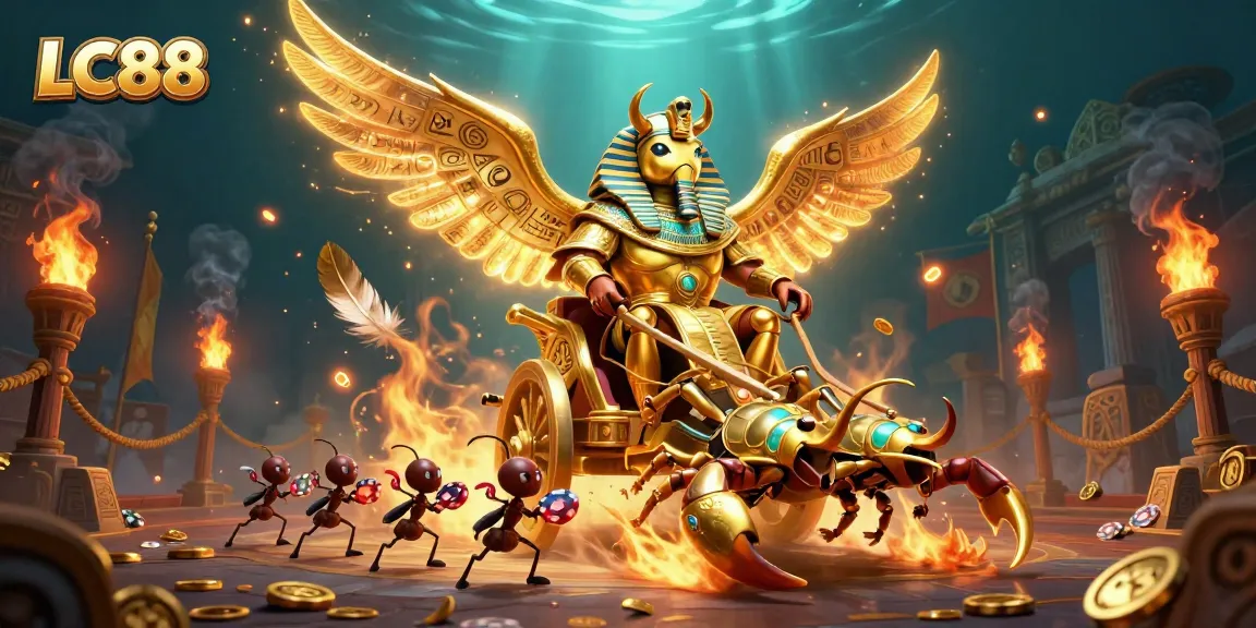 Experience thrilling action at LC88 with vibrant casino elements and captivating characters.