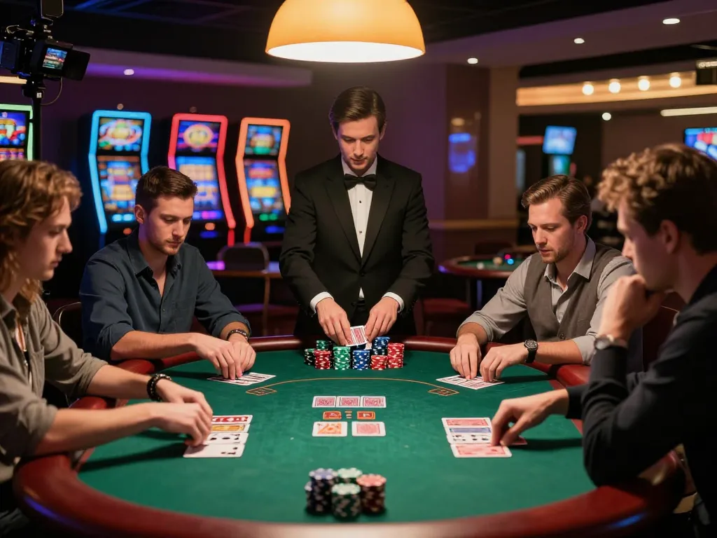 Engaged players at QQ 88 poker table showcasing exciting gameplay and strategy.