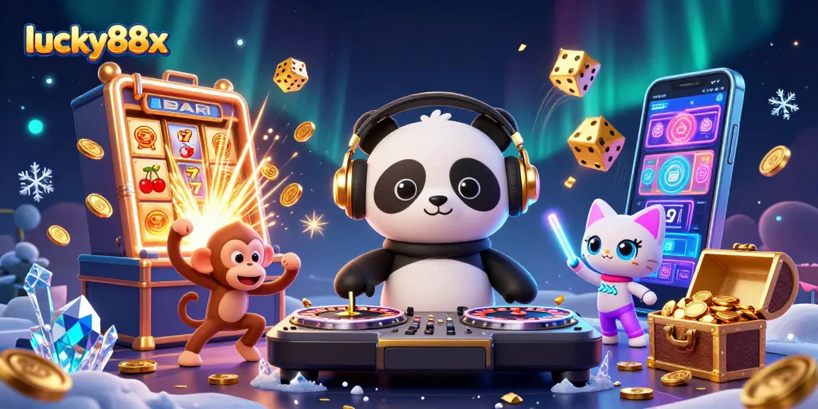Spin the lucky88x slot reels and win big with colorful gaming action and vibrant characters.