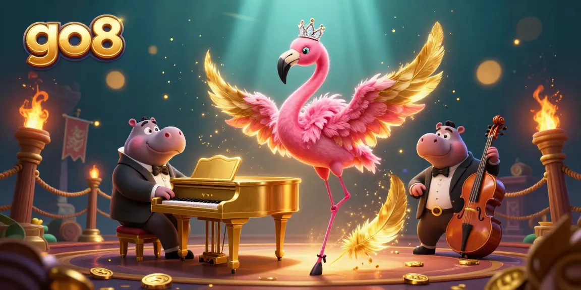 Experience the thrill of go8 gaming with a vibrant casino scene featuring animated characters and dynamic betting elements.