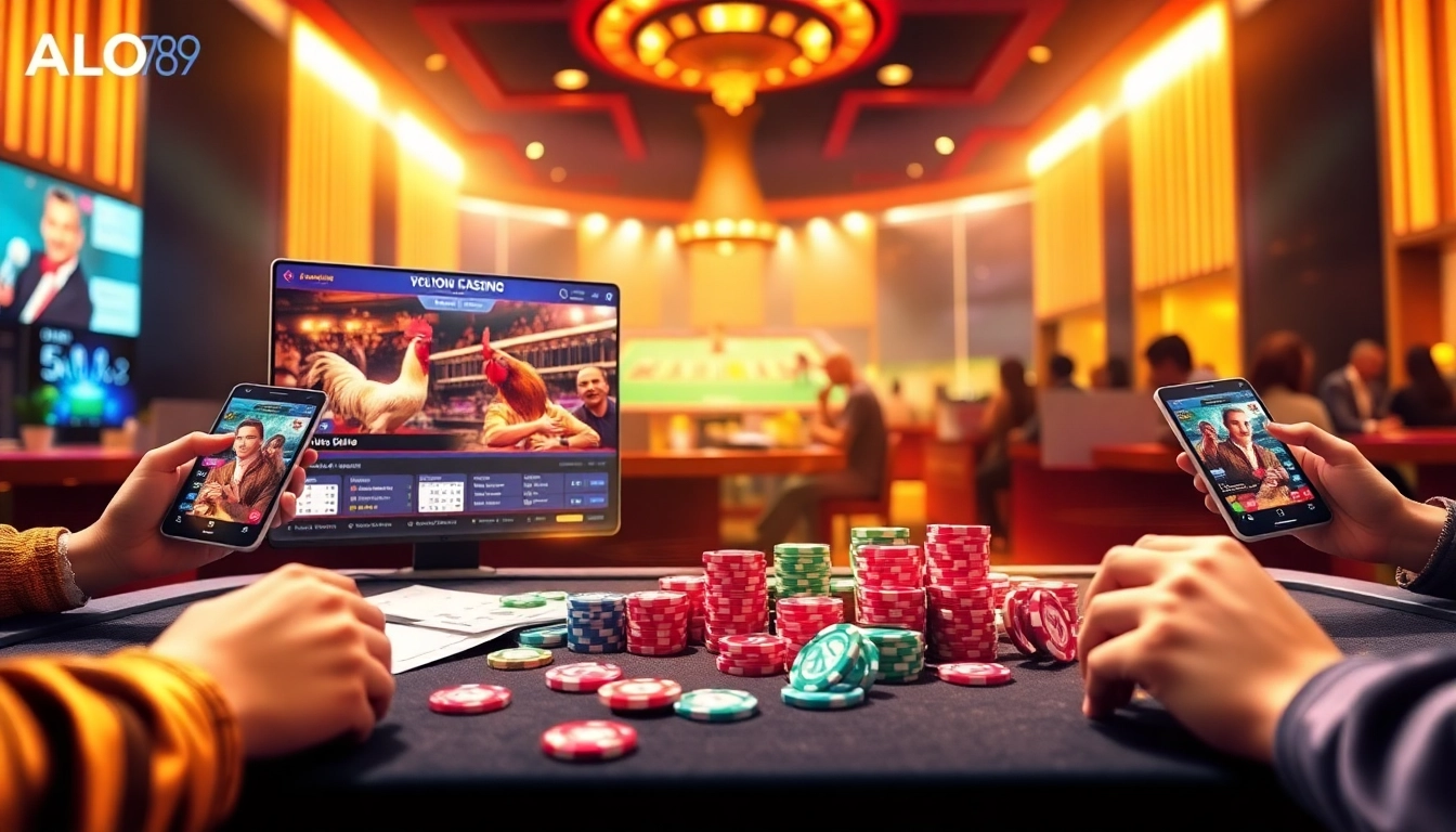 Alo789 đá gà online betting interface showcasing exciting live matches and betting action.