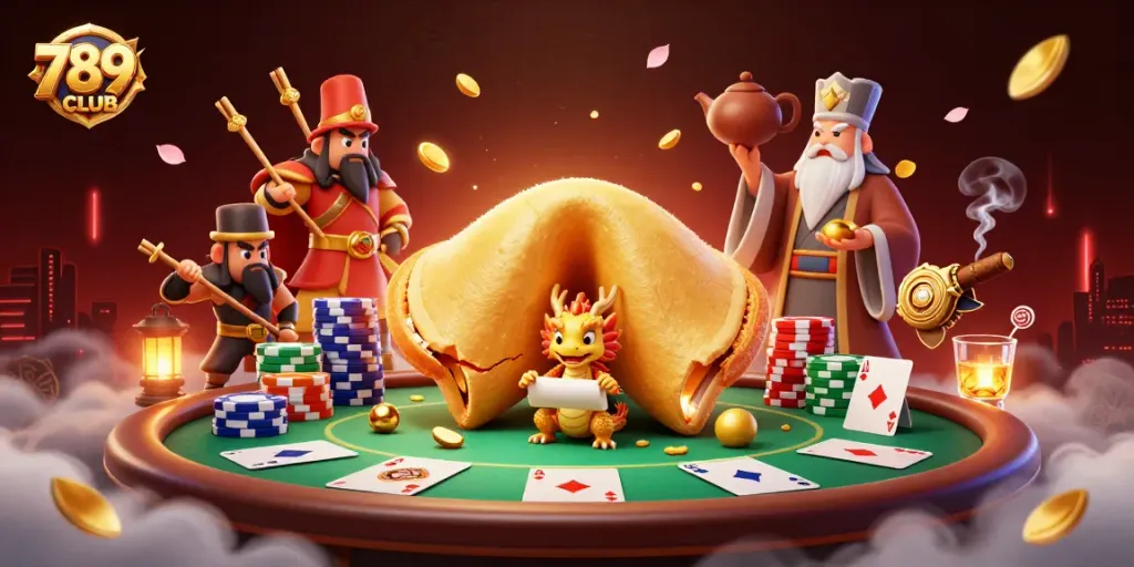 Experience thrilling gameplay with 789CLUB in a colorful casino fantasy scene featuring dynamic characters.
