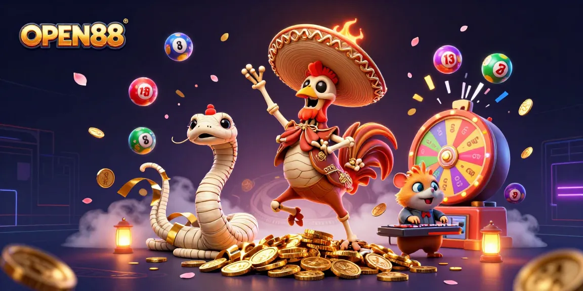 Engage in thrilling games with OPEN88's vibrant casino atmosphere featuring dynamic lottery action.