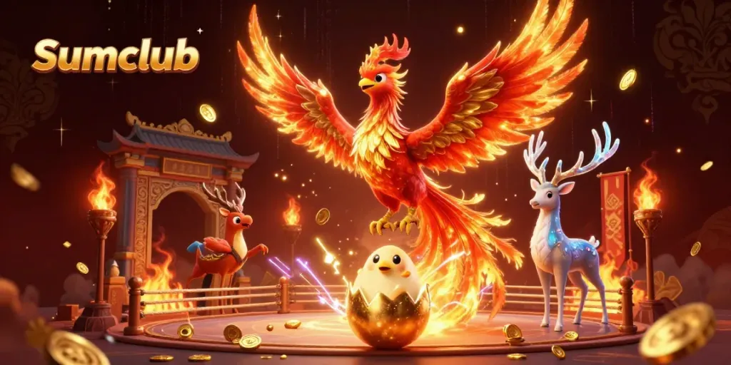 Experience the thrill with Sumclub's unique casino elements, featuring mystical characters and vibrant visuals.