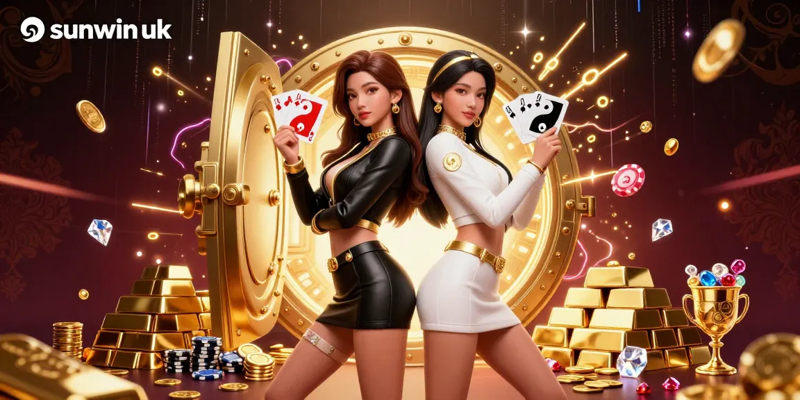 Win big with sunwin uk in this captivating 3D illustration of Asian casino stars and treasures.