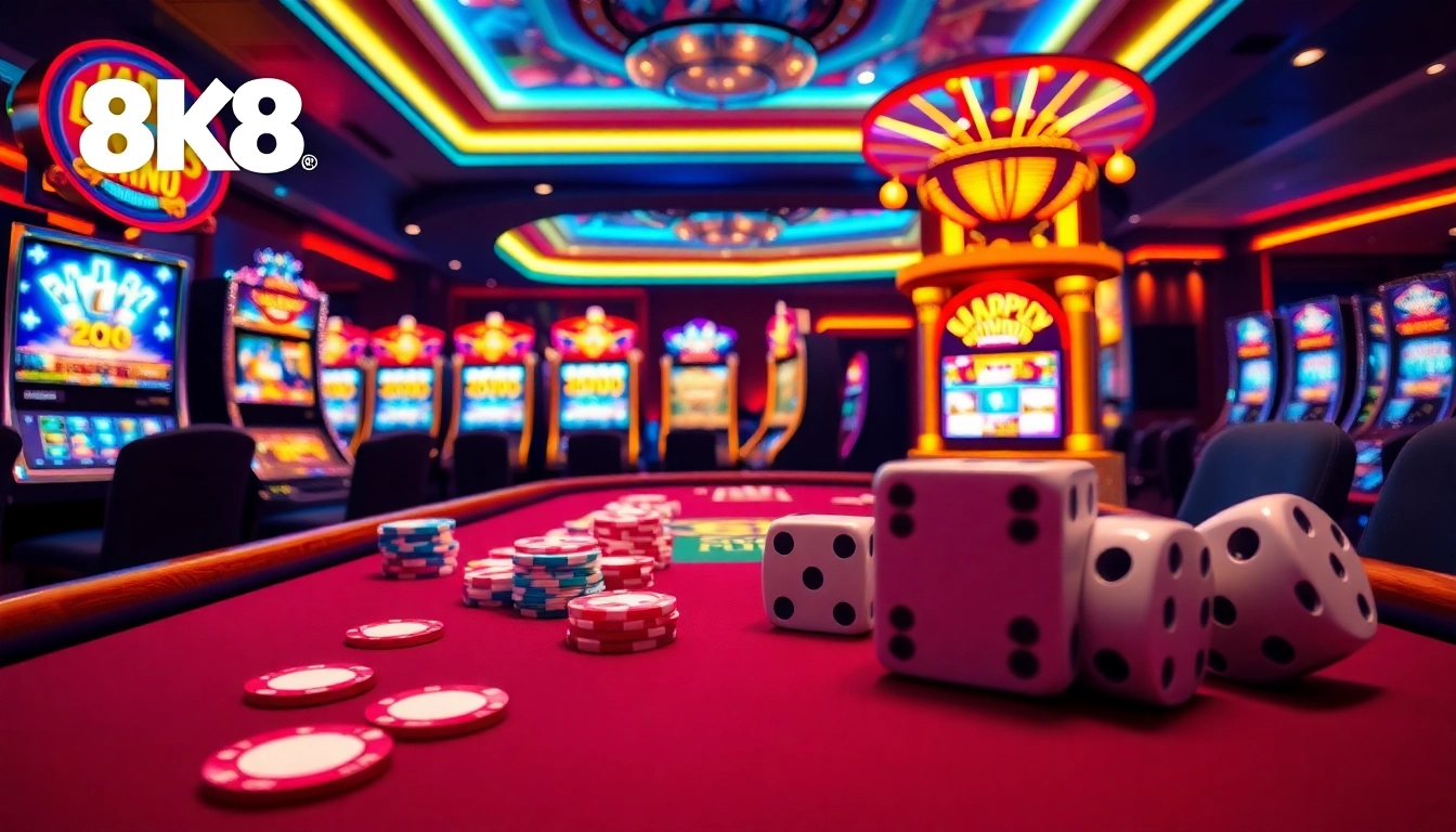 Experience the excitement of 8k8 with vibrant casino games and thrilling poker action.