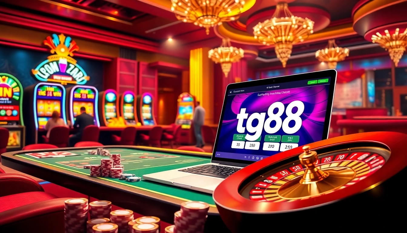 Experience the excitement of tg88 with thrilling online casino games and vibrant gaming visuals.