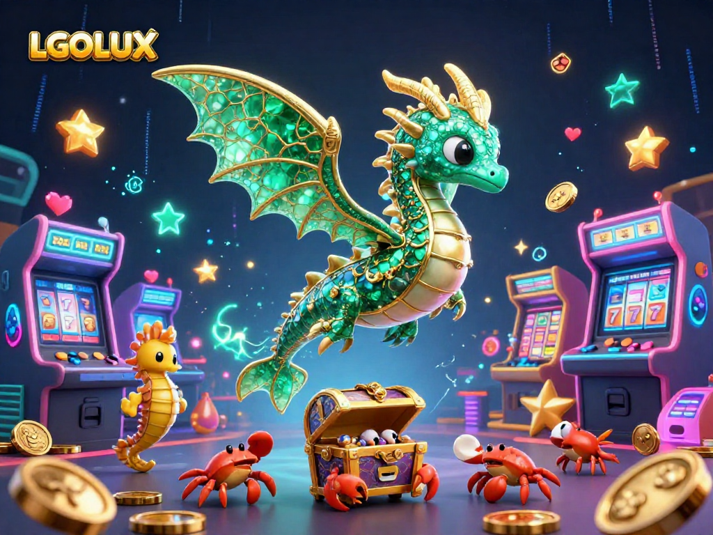 Engage with LGOLUX's captivating online slot experience for 2026, featuring vibrant game elements and characters.