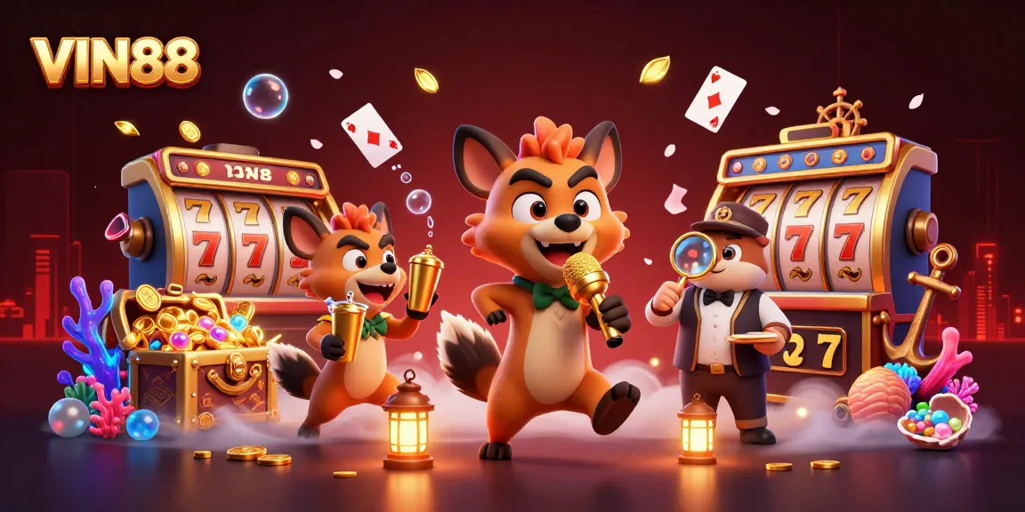 Experience thrilling moments at VIN88's comedy casino club with vibrant characters in action.