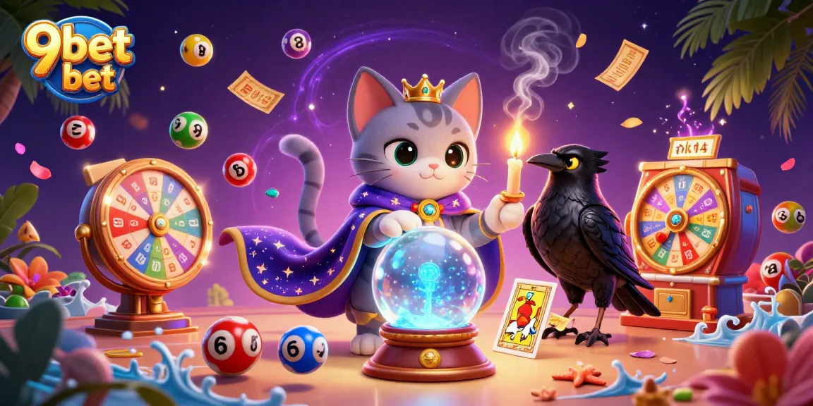 Experience the magic of gambling with 9bet bet in this vibrant, mystical casino scene.