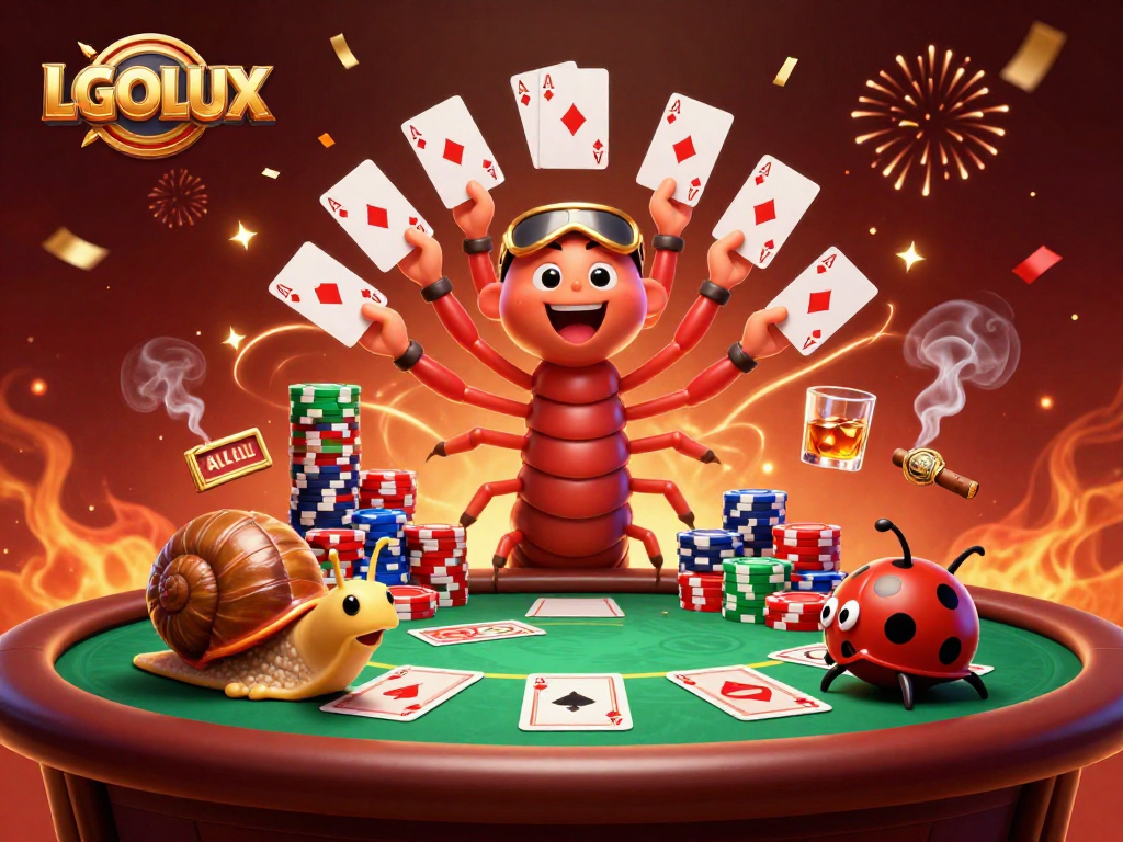 Experience thrilling gaming with LGOLUX's engaging features, capturing high-stakes moments.