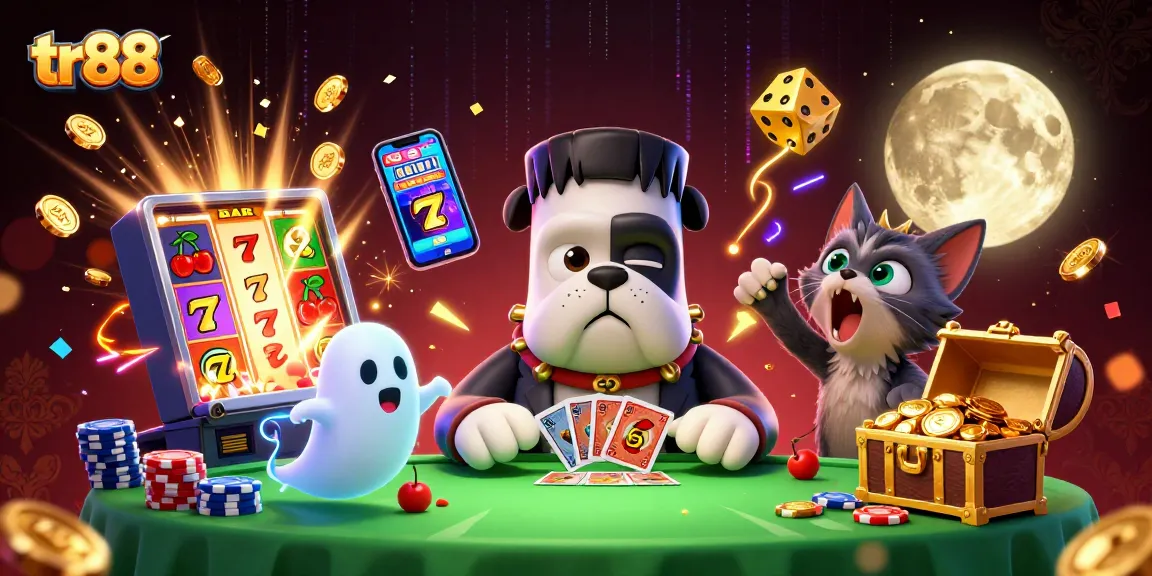 Experience thrilling card games at tr88 with vibrant 3D characters and casino elements.
