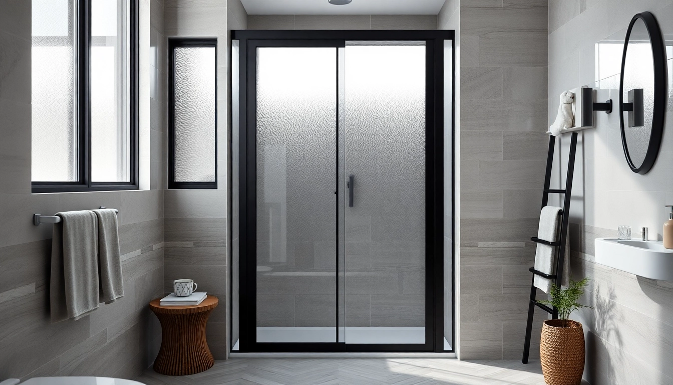 Enhance your bathroom's elegance with stunning black frame shower doors. Stylish design and modern aesthetics.