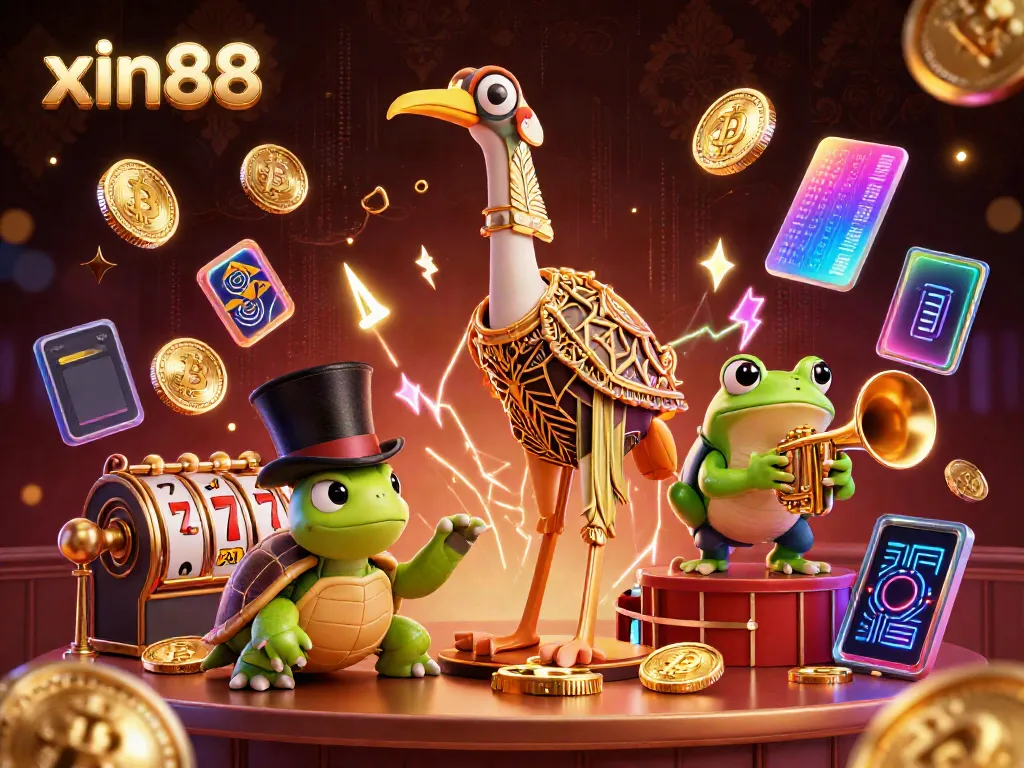 Experience the thrill of xin88 with vibrant casino characters and gambling elements in a dynamic 3D scene.