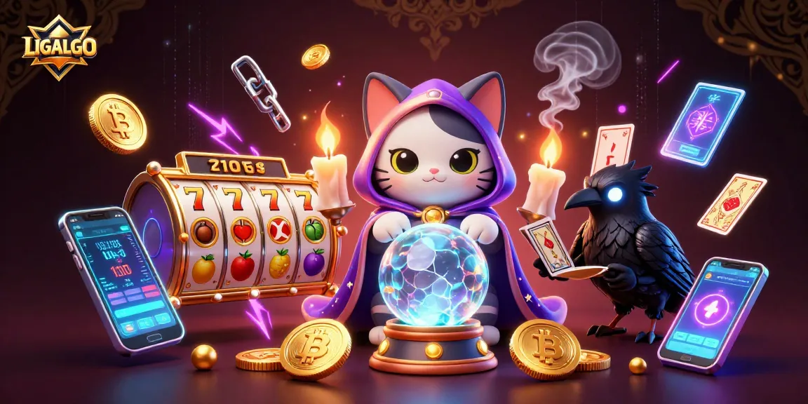 LIGALGO provides an enchanting scene with mystic characters and vibrant gaming elements for sports betting.