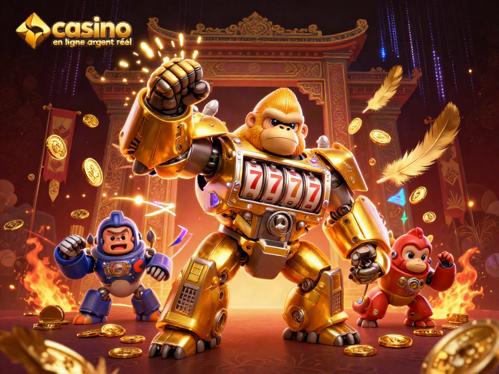 Jouer dans un casino en ligne argent réel avec des machines à sous et des jackpots animés.
