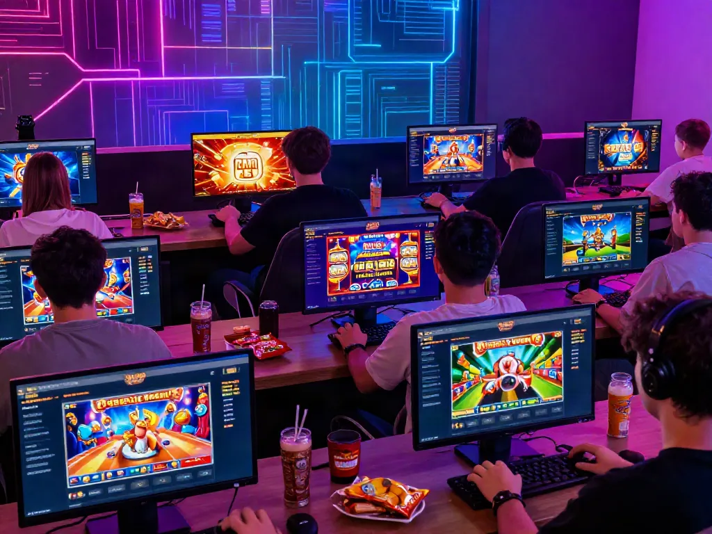 Engaged players enjoying games on https://man88pro.com/ with vibrant atmosphere and exciting visuals.