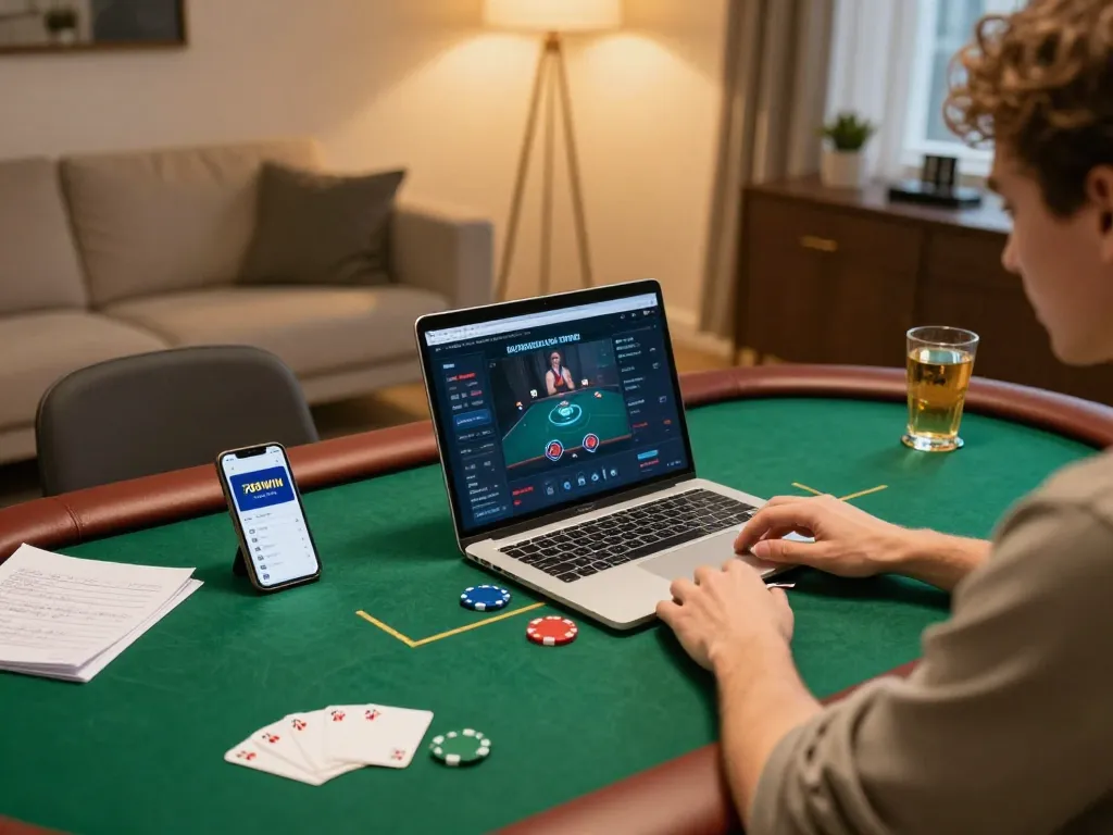 Engaging in strategic gameplay on 789WIN platform while relaxing at home.