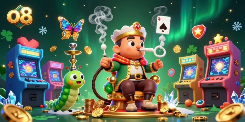 Engage in thrilling adventures with o8's 3D slots and casino games showcased in rich detail.