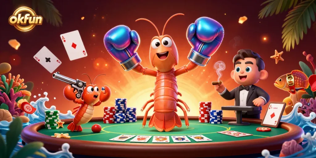 Experience thrilling poker with okfun featuring vibrant characters and dynamic casino elements.